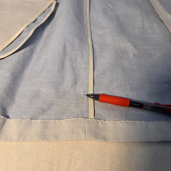 BANANA REPUBLIC Office Sirencore Light Blue Linen Long & Lean Blazer Size 10. - Picture 6 of 16